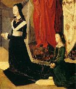 Hugo van der Goes Sts Margaret and Mary Magdalene with Maria Portinari oil